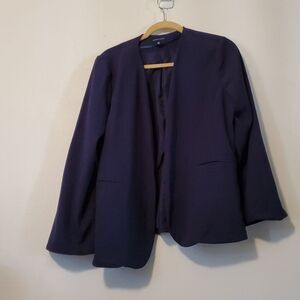 ADRIENNE VITTADINI OPEN FRONT BLAZER L